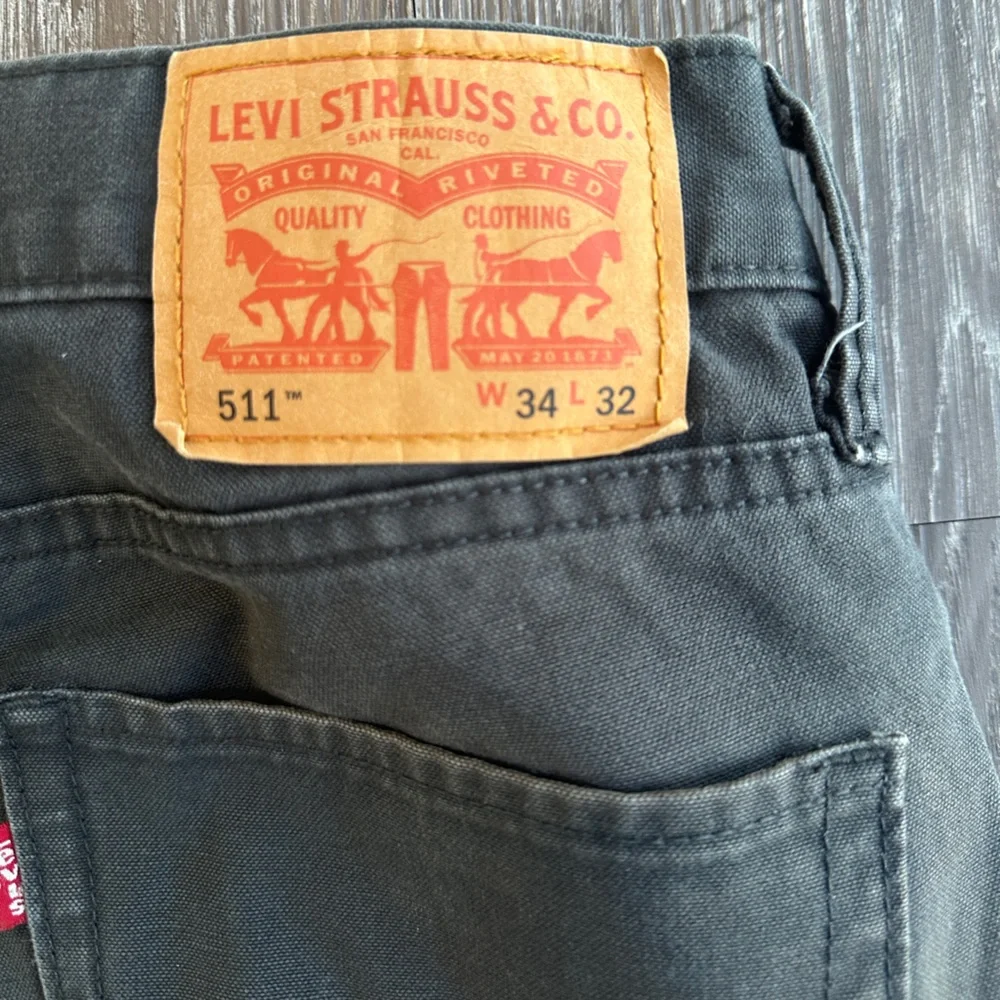 Levi’s 511 Slim Straight Fit Jeans W34 L32 Charcoal Gray